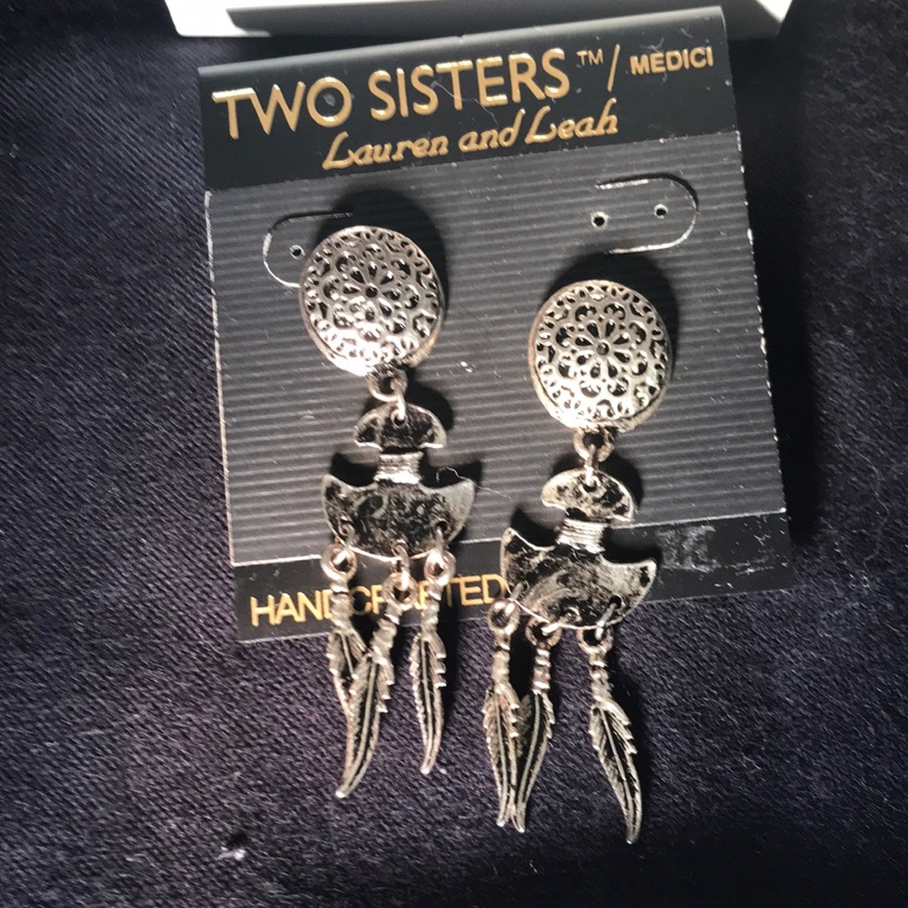 Silver earrings